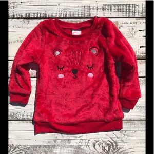 Baby girl plush sweatshirt